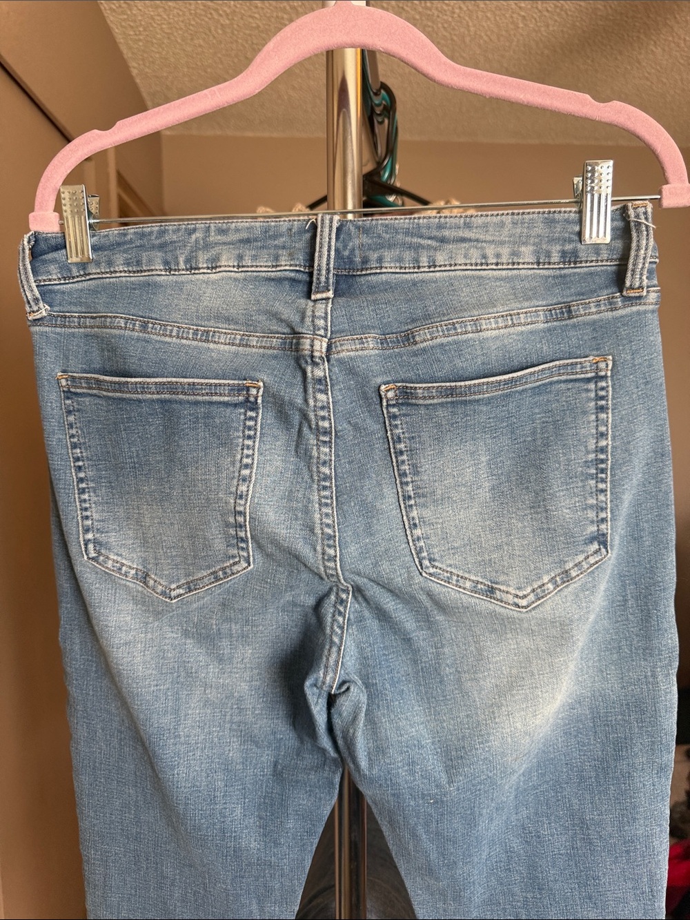 pistola Light Blue Skinny Jeans with Classic Back Pockets